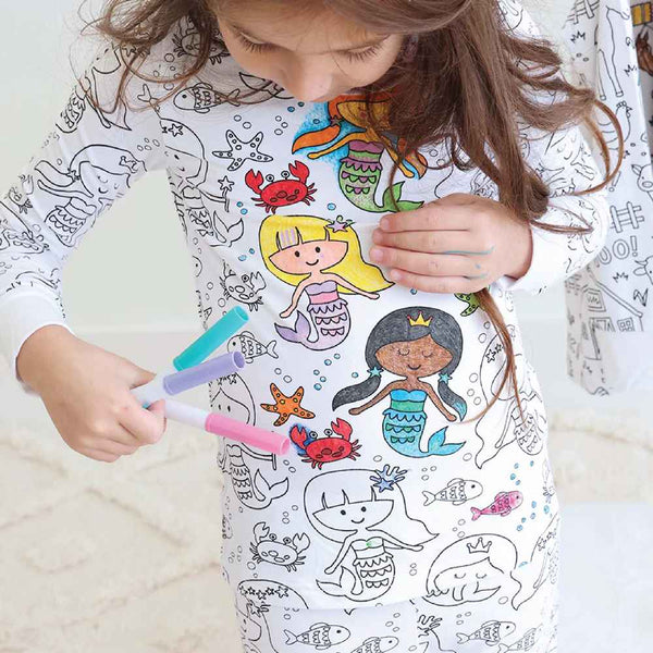 Kinder Pyjama (2-teiliges Set) zum Selbstbemalen