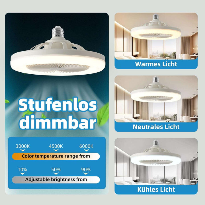 LED Lampen-Ventilator für Glühbirnenfassungen