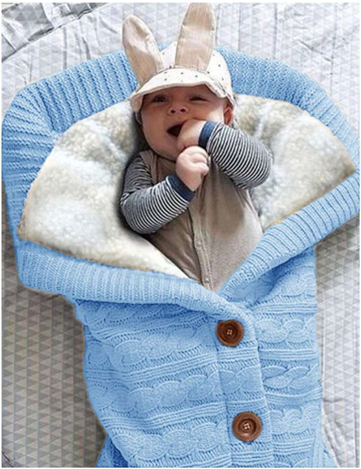 schlafsack innenfutter Gestrickter Baby-Schlafsack mit Sherpa-Innenfutter – Happyalo